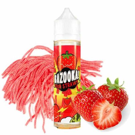 Bazooka Sour Straws Strawberry - Freebase