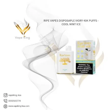 ripe-vapes-disposaple-ivory-40k-puffs-cool-mint-ice