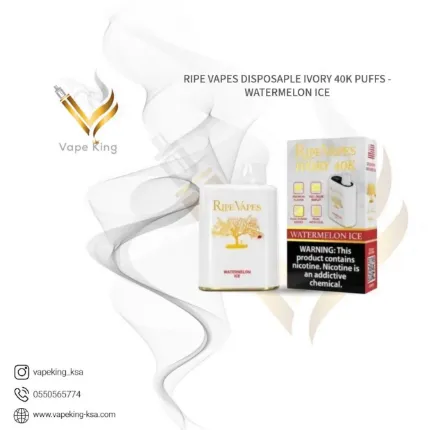 ripe-vapes-disposaple-ivory-40k-puffs-watermelon-ice