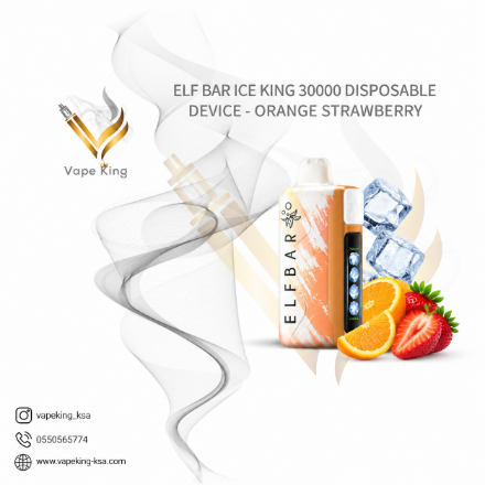 ELF-BAR-ICE-KING-30000-DISPOSABLE-DEVICE-ORANGE -STRAWBERRY