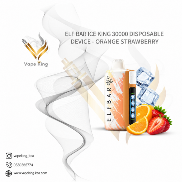 ELF-BAR-ICE-KING-30000-DISPOSABLE-DEVICE-ORANGE -STRAWBERRY